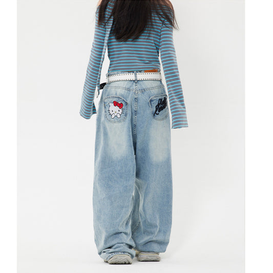 Hello Kitty Y2k Baggy Jeans